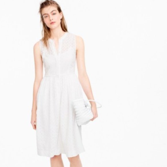 j.crew Eyelet shirtdress White - Picture 4 of 4